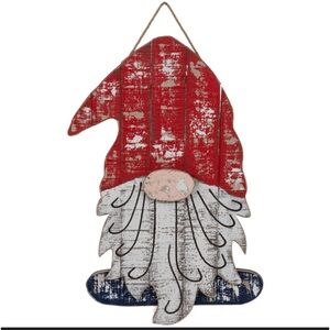 PATRIOTIC GNOME Indoor-Outdoor Door Hanging Art